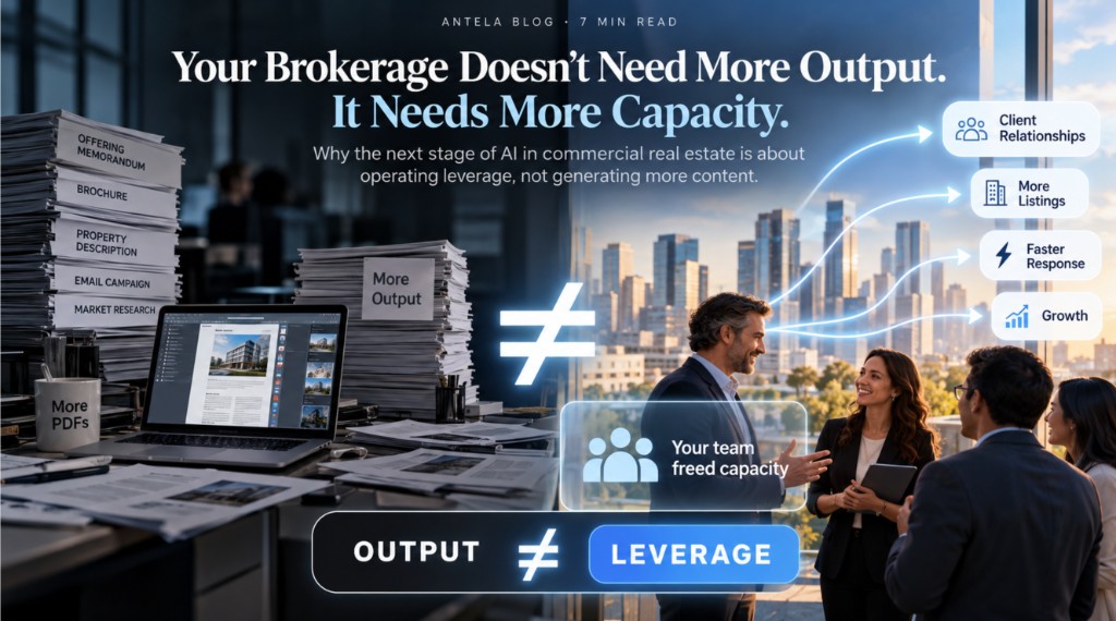 Your Brokerage Doesn't Need More Output. It Needs More Capacity.
